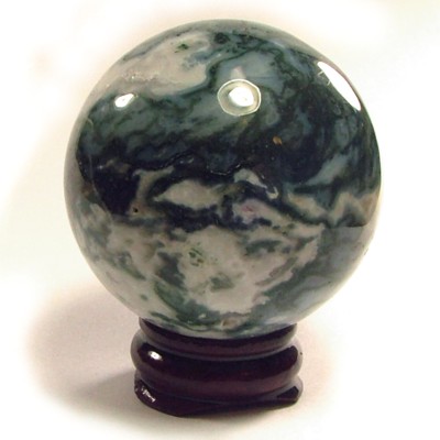  Moss Agate Spheres