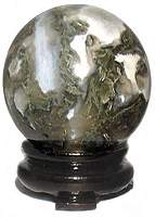 Green Moss Agate Sphere