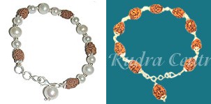 Moon rudraksha bracelet