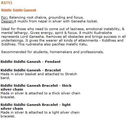 Riddhi Siddhi Ganesh Mukhi Rudraksha