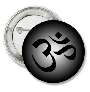 Hindu OM - Meditation Symbol Button