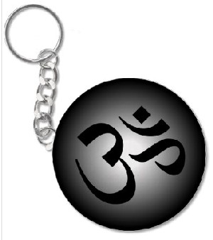 Hindu OM - Meditation Symbol Key Chain