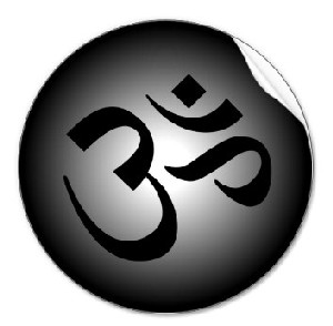 Hindu OM - Meditation Symbol Round Sticker
