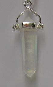  Angel Opal Aura Quartz Point Pendant