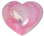 Puffy Pink Opal Heart