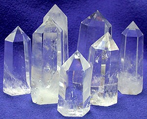 Small Polished Quartz Crystals Points from Brazil