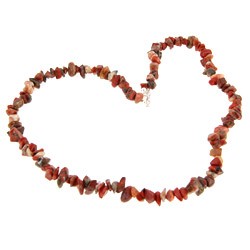 Poppy Jasper Gemstone Chip Necklace