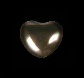 Hematite Puffy Heart