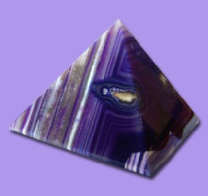 Purple Brazilian Agate Pyramid