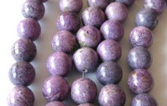 Purpurite Round Beads 6mm