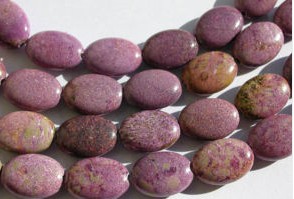Purpurite Oval Beads 