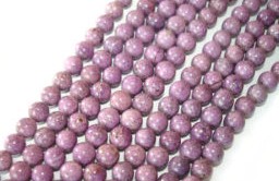 Purpurite Gemstone Round Beads