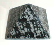 Snowflake Obsidian Pyramid