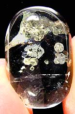 Pyrite In Quartz Cabochons