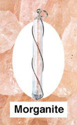 Morganite Crystal Vial Pendant