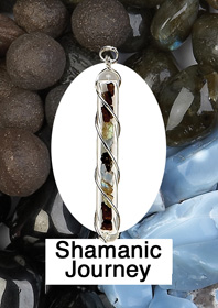 Shamanic Journey Crystal Vial pendant