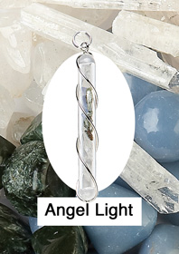 Angel Light Crystal Vial Pendant