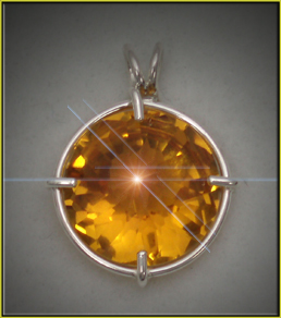 Radiant Heart Crystal - Siberian Gold Quartz