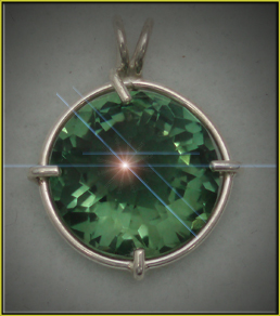 Radiant Heart Crystal Pendants Siberian Green Quartz