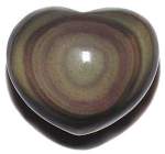 Rainbow Obsidian Puffy Heart 