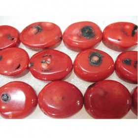 Red Coral Beads