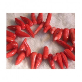 Red Coral Beads