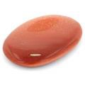 Red Goldstone Palm Thumb Worry Stone