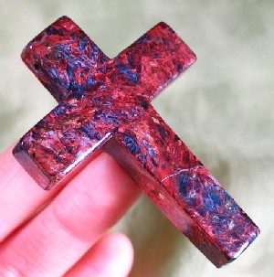 Red Pietersite Cross Pendant 