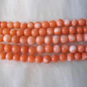 Red And White Coral Beads