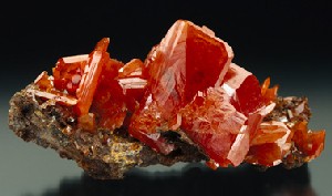 Red Wulfenite Crystal Clusters