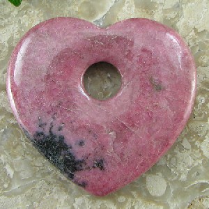 Rhodonite Heart Pendants