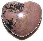 Rhodonite Puffy Heart