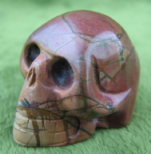 Rhodonite Skulls