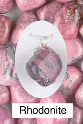 Rhodonite Wire Wrapped Pendants