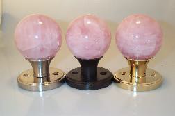 Rose Quartz Crystals Door Pull Knob