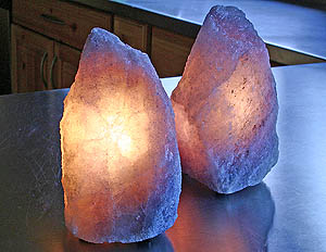 Rare Persian Rose Quartz Look Lamps