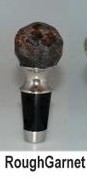 Rough Garnet Wine Bottle Stoppers