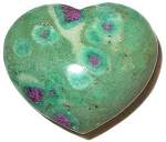 Ruby Fuchsite Kyanite Puffy Hearts