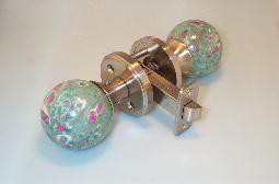 Ruby In Fuchsite Privacy or Passage Doorknob Set 