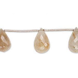 Rutilated Quartz Faceted Beads