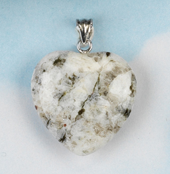 Sanda Rosa Azeztulite 25mm Heart Pendant