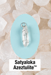 Satyaloka Azeztulite Wire Wrapped Pendants