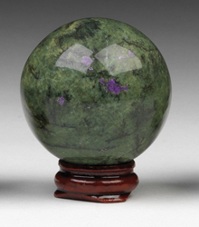 Serpentine Stichtite spheres