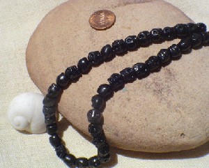 lack Shamanite SKULL BEADS