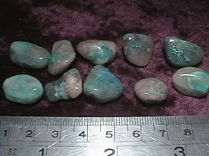 Shattuckite Ajoite Tumbled