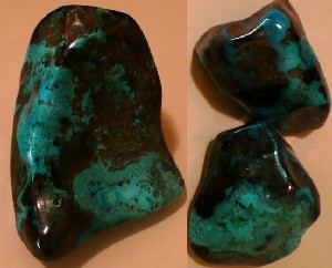 Shattuckite Dioptase Tumbled