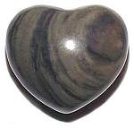 Sheen Obsidian Puffy Heart 