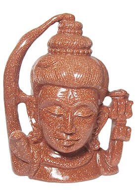 Shiva Head In Sunstone