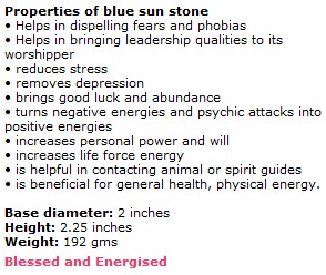Shree Yantra In Blue or Gold Sunstone 