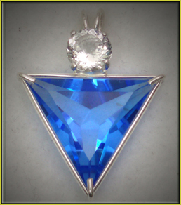 Angelic Star Pendant - Siberian Blue Quartz